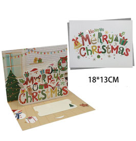 TARJETA TRIDIMENCIONAL NAVIDEÑA DS62119