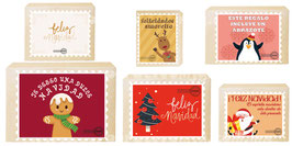 CAJA KRAFT POSTAL NAVIDEÑO RAMO