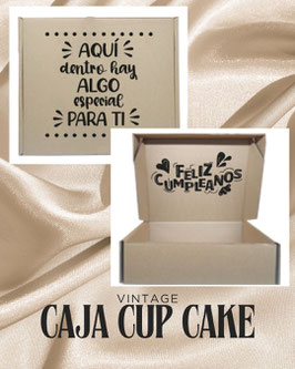 CAJA PARA CUP CAKES RELF MICROCORRUGADO VINTAGE