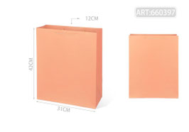 BOLSA PLASTIFICADA VERTICAL JUMBO 660397 NARANJA