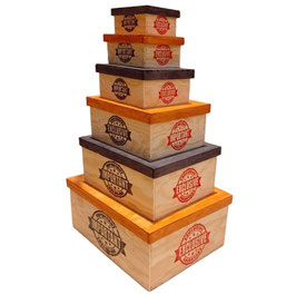 CAJA DE MADERA CUBICA TAPA BASE 10X10X5 EXCLUSIVE