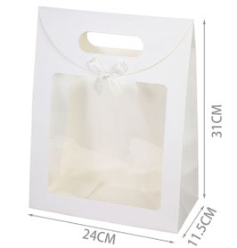 BOLSA BOND CON ASA TROQUELADA Y VENTANA 643859