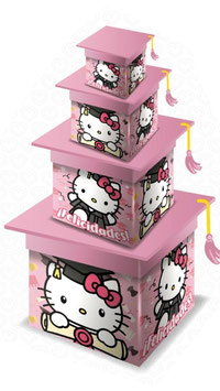 TORRE DE CUBOS KITTY ROSA FELICIDADES