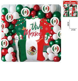 SETS DE GLOBOS VIVA MEXICO DS12170