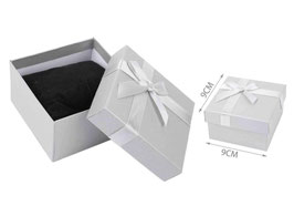 CAJA DE JOYERIA RELOJ 9X9 PLATA 660045