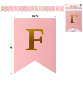PANCARTA O BANDERIN FELIZ CUMPLEAÑOS DURAZNO DS06162