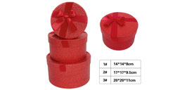 SETS DE CAJA DURA CIRCULAR ROJA DS42907