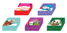 CAJA TAPA BASE MICROCORRUGADA NAVIDEÑA SERIE 7