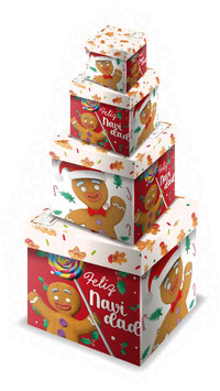 TORRE DE CUBOS NAVIDEÑO JENJIBRE
