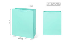 BOLSA PLASTIFICADA VERTICAL MEGA 660415 VERDE MENTA