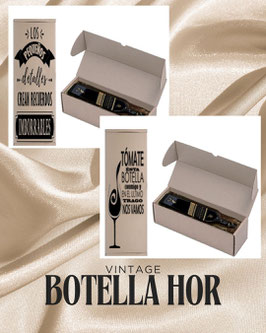 CAJA PARA BOTELLA VINTAGE  RELF MICROCORRUGADO