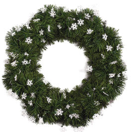 CORONA CON ESCARCHA BOA DECORA COPOS BLANCOS 7506288825579