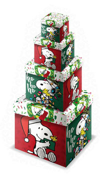 TORRE DE CUBOS NAVIDEÑO SNOOPY HO HO HO