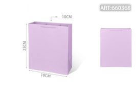 BOLSA PLASTIFICADA VERTICAL MEDIANA 660368 LILA