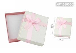 CAJA DE JOYERIA 7X9 660060 ROSA CON BLANCO