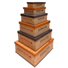 CAJA DE MADERA RECTANGULAR TAPA BASE 46.5X32.5X14 EXPORT