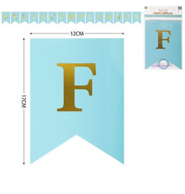 PANCARTA O BANDERIN FELIZ CUMPLEAÑOS AZUL DS06160