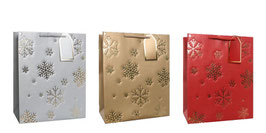 BOLSA NAVIDEÑA PREMIUM SERIE COPOS  MEDIANA