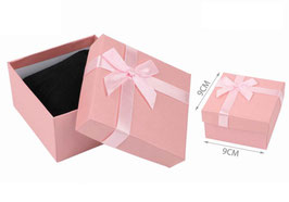 CAJA DE JOYERIA RELOJ 9X9 ROSA 660049