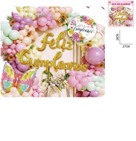 SETS DE GLOBOS FELIZ CUMPLEAÑOS DS12012