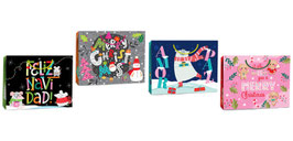 BOLSA PLASTIFICADA NAVIDEÑA GBX147 HORIZONTAL JUMBO