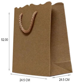 BOLSA KRAFT NATURAL PELUCHERA
