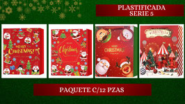 BOLSA NAVIDEÑA PLASTIFICADA SERIE 5 GRANDE