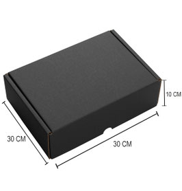 CAJA RELF O E COMERCE NEGRA 30X30X10