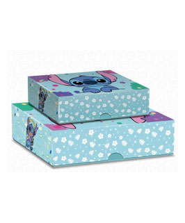 CAJA RIGIDA CAMISERA GRANDE STICH AZUL