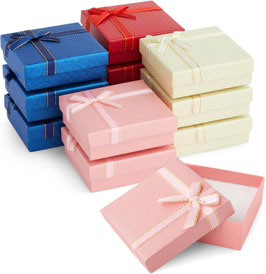 CAJA DE JOYERIA TEXTURIZADA 8.5X8.5 BAJA
