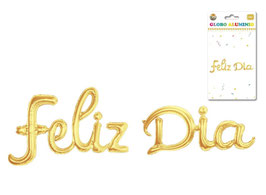 GLOBO LETRERO FELIZ DIA ORO DS03250