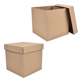CUBO MICROCORRUGADO NATURAL 40X40