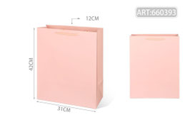 BOLSA PLASTIFICADA VERTICAL JUMBO 660393 ROSA