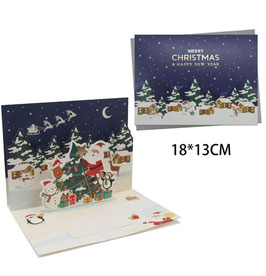 TARJETA TRIDIMENCIONAL NAVIDEÑA DS62121