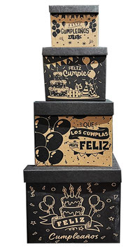 TORRE DE CUBOS RIGIDOS SERIE KRAFT FIESTA