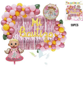SETS DE GLOBOS MI BAUTIZO DS08704