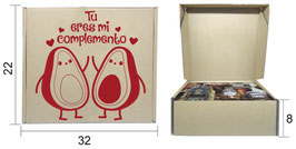CAJA PARA DONAS ARMABLE MICROCORRUGADO VINTAGE LOVE
