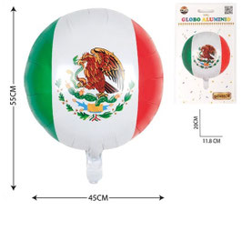 GLOBO BURBUJA BANDERA DE MEXICO DS08623