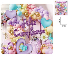 SETS DE GLOBOS FELIZ CUMPLEAÑOS DS12019