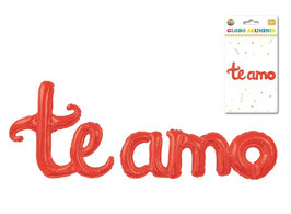 GLOBO LETRERO TE AMO ROJO DS03252