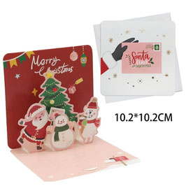 TARJETA TRIDIMENCIONAL NAVIDEÑA DS62107