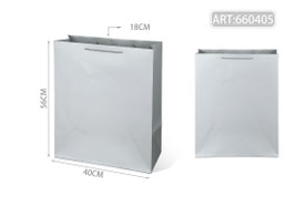 BOLSA PLASTIFICADA VERTICAL MEGA 660405 PLATA