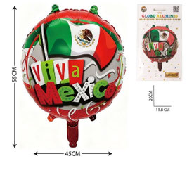 GLOBO REDONDO VIVA MEXICO DS03144