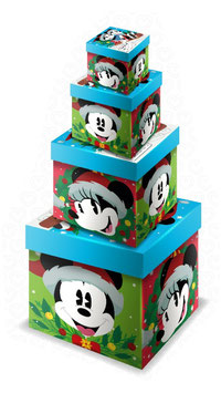 TORRE DE CUBOS NAVIDEÑO MICKEY Y  MIMI