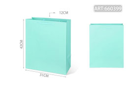 BOLSA PLASTIFICADA VERTICAL JUMBO 660399 VERDE MENTA