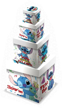 TORRE DE CUBOS RIGIDOS STICH SONRIE SIN BARNIZ