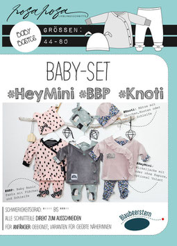 PAPIERSCHNITTMUSTER "Baby-Set" von rosarosa