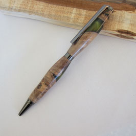 Stylo bille standard en loupe de peuplier et résine