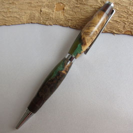 Stylo bille standard en loupe d'olivier et résine