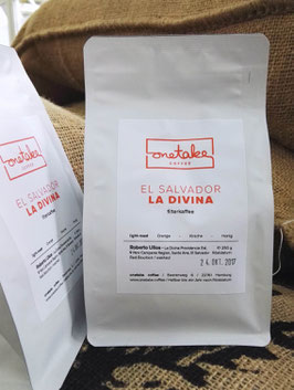 El Salvador "La Divina" 350 g Teströstung + 250 g Produktionsröstung